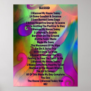 Affiche de poème Bénédiction Arc-en-ciel