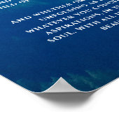 Affiche de poème Desiderata Misty Mountain (Coin)