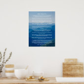 Affiche de poème Desiderata Misty Mountain (Cuisine)