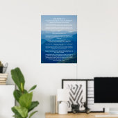 Affiche de poème Desiderata Misty Mountain (Bureau à domicile)