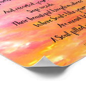 affiche de poème mémorial - Le ciel est devenu dor (Coin)