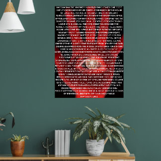 Affiche de poème originale KAOS KARMA