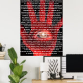 Affiche de poème originale KAOS KARMA (Bureau à domicile)