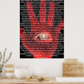 Affiche de poème originale KAOS KARMA (Cuisine)