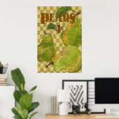 affiche de poire (Bureau à domicile)