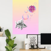 Affiche de poisson impertinent (Bureau à domicile)