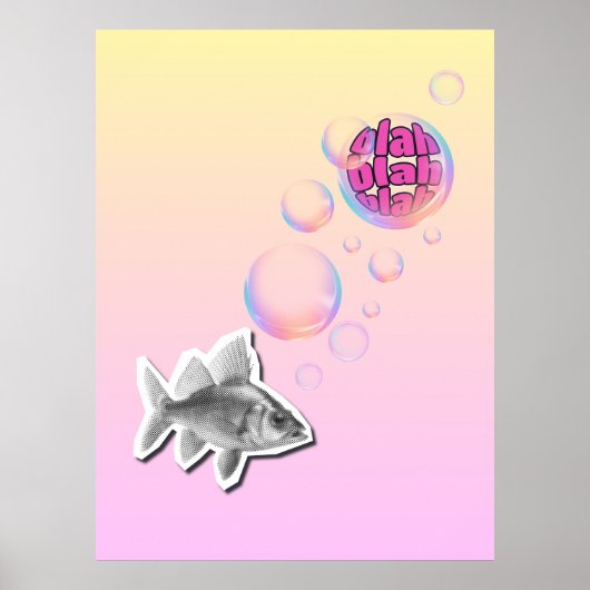 Affiche de poisson impertinent (Devant)