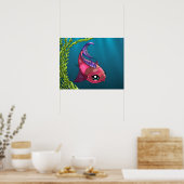 Affiche de poisson rose (Cuisine)