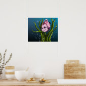 Affiche de poisson violet (Cuisine)