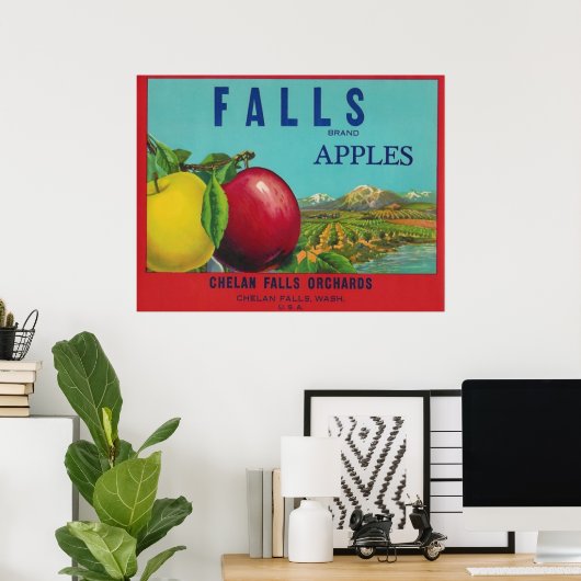 affiche de pomme (Bureau à domicile)