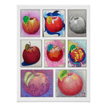 Affiche de pommes