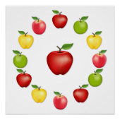 Affiche de pommes (Devant)