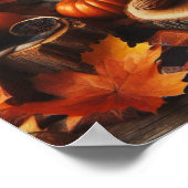 Affiche de pompes de saison d'automne et de feu de (Coin)
