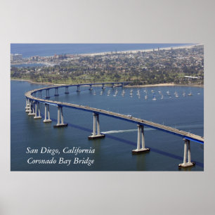 Affiche de pont de baie de Coronado
