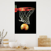 Affiche de porte de basketball Art moderne unique (Cuisine)