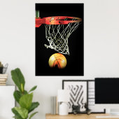 Affiche de porte de basketball Art moderne unique (Bureau à domicile)