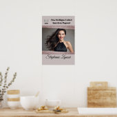 Affiche de porte de concours de beauté Paillettes (Cuisine)