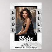 Affiche de porte de concours Marble Glitter Glam p (Devant)