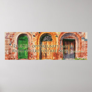 Affiche de portes de la Toscane