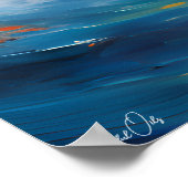 Affiche de portrait à l'huile de dauphins (Coin)