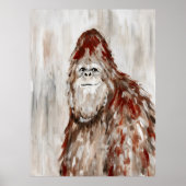 Affiche de portrait de Bigfoot - Impression d'art (Devant)