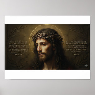 Affiche de portrait de Jésus-Christ Art mural ch