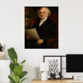 Affiche de portrait de la bibliothèque Martin Van (Bureau à domicile)