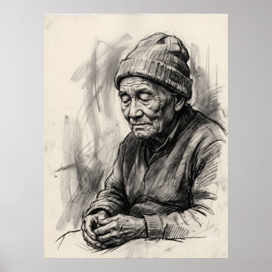 Affiche de portrait des Mains Âgées de l'Esprit de (Devant)