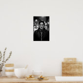 Affiche de portrait noir de solitude urbaine sous  (Cuisine)