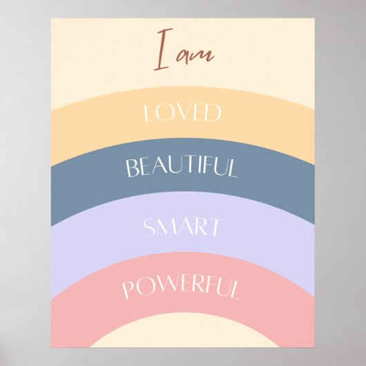 Affiche de Positives Affirmations de Soi Puissante (Devant)
