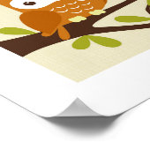 Affiche de poster de hibou rétro (Coin)