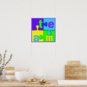 Affiche de poster de puzzle d'équipe (Cuisine)