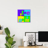 Affiche de poster de puzzle d'équipe (Bureau à domicile)