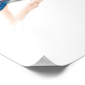 Affiche de poster d'oiseau geai bleu (Coin)