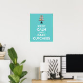 Affiche de poster Garder son calme et faire des Cu (Bureau à domicile)