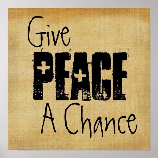 Affiche de poster Give Peace A Chance (Devant)