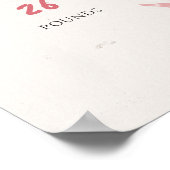 Affiche de premier anniversaire Bébé Guépard Sauva (Coin)