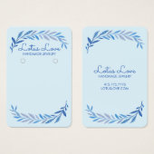 Affiche de présentation de bijoux avec vigne à l'a (Devant & derrière)