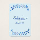 Affiche de présentation de bijoux avec vigne à l'a (Dos)