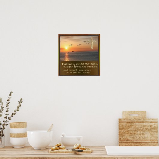 affiche de prière du matin (Cuisine)