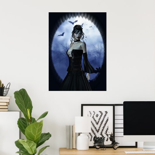 Affiche de princesse vampire (Bureau à domicile)