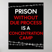 Affiche de prison sans procédure régulière & TÉLÉC (Devant)