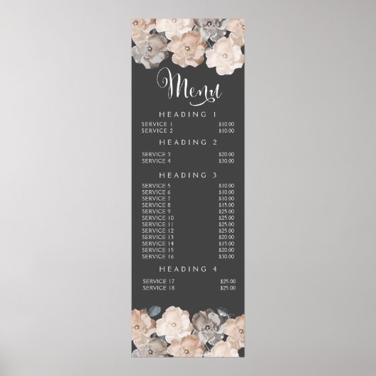 Affiche de prix de beauté de coiffeur de beauté de (Devant)