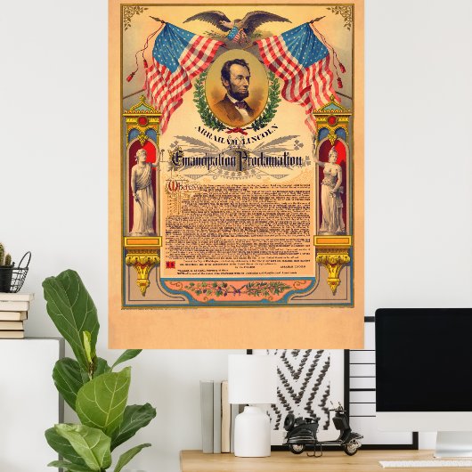 Affiche de proclamation d'émancipation (Bureau à domicile)