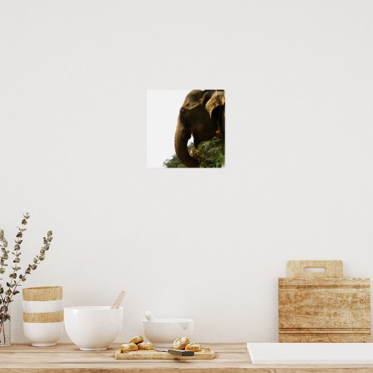 Affiche de profil éléphant (Cuisine)