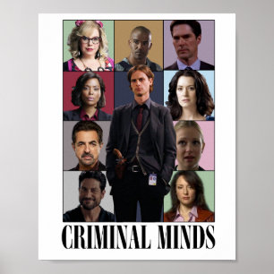Affiche de profilage criminel pour décoration mura