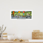 Affiche de Promenade d'été avec chiens et chats (Cuisine)