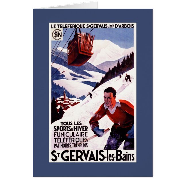 Affiche de promotion du téléphérique SNCF (Devant)