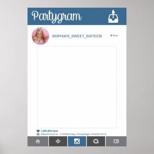 Affiche de Prop de Fête Instagram Photobooth Prop (Devant)