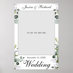 Affiche de prop de mariage à l'aquarelle d'eucalyp